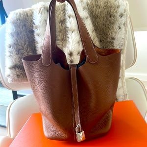 Hermes Clemence Picotin Lock 22 Gold